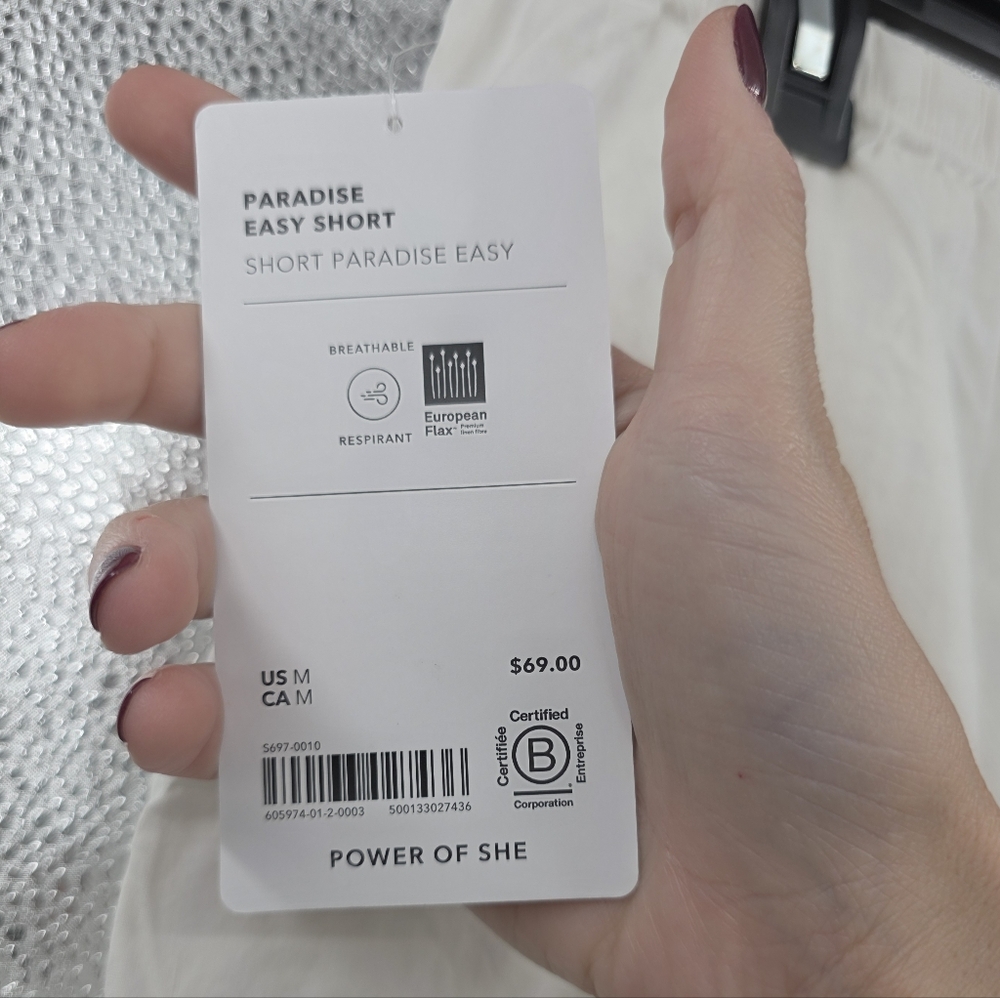 New Athleta Paradise Easy Short Medium - Picture 3 of 8